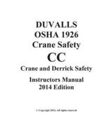 Duvalls OSHA 1926 CC Crane Safety CC Instructors Manual 2014 Edition