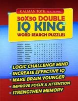 30X30 Double IQ KING Word Search Puzzles