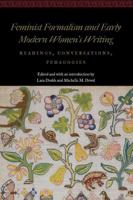Feminist Formalism and Early Modern Women's Writing