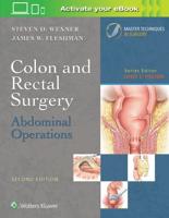 Colon and Rectal Surgery. Abdominal Operations