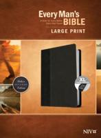 Every Man's Bible NIV, Large Print, TuTone (LeatherLike, Onyx/Black, Indexed)