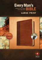 Every Man's Bible NLT, Large Print, TuTone (LeatherLike, Brown/Tan, Indexed)
