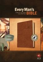 Every Man's Bible NLT, Deluxe Messenger Edition (LeatherLike, Brown, Indexed)