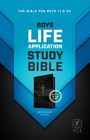 NLT Boys Life Application Study Bible, TuTone (LeatherLike, Neon/Black)
