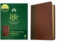 NLT Life Application Study Bible, Third Edition (LeatherLike, Brown/Mahogany, Red Letter)