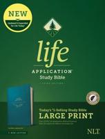 NLT Life Application Study Bible, Third Edition, Large Print (LeatherLike, Teal Blue, Indexed, Red Letter)