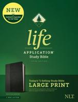 NLT Life Application Study Bible, Third Edition, Large Print (LeatherLike, Black/Onyx, Red Letter)