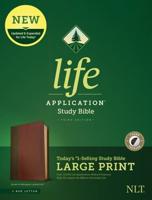 NLT Life Application Study Bible, Third Edition, Large Print (LeatherLike, Brown/Mahogany, Indexed, Red Letter)
