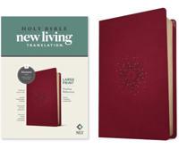 NLT Large Print Thinline Reference Bible, Filament-Enabled Edition (LeatherLike, Aurora Cranberry, Red Letter)