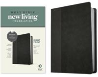 NLT Personal Size Giant Print Bible, Filament-Enabled Edition (LeatherLike, Black/Onyx, Red Letter)