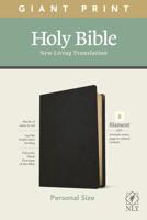 NLT Personal Size Giant Print Bible, Filament-Enabled Edition (Genuine Leather, Black, Red Letter)