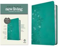NLT Thinline Center-Column Reference Bible, Filament-Enabled Edition (LeatherLike, Peony Rich Teal, Red Letter)