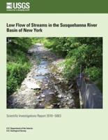 Low Flow of Streams in the Susquehanna River Basin of New York
