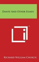 Dante and Other Essays