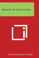 Memoir of Elias Nason