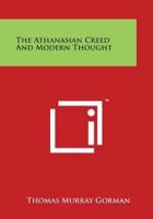 The Athanasian Creed and Modern Thought