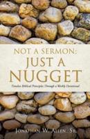 Not a Sermon: Just a Nugget