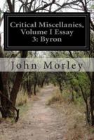 Critical Miscellanies, Volume I Essay 3