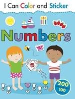 I Can Color and Sticker: Numbers