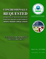 Congressionally Requested Information on the Status and Length of Review for Appalachian Surface Mining Permit Application