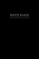 Matte Black Journal Notebook, 6X9, 100 Pages