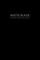 Matte Black Storyboard Notebook, 6X9, 100 Pages