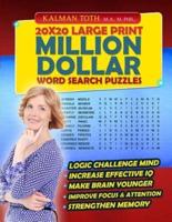 20X20 Large Print Million Dollar Word Search Puzzles