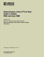 Determination of the 34S of Total Sulfur in Solids; Rsil Lab Code 1800
