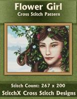 Flower Girl Cross Stitch Pattern