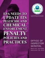 EPA Needs to Update Its Pesticide and Chemical Enforcement Penalty Policies and Practices