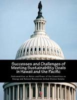 Successes and Challenges of Meeting Sustainability Goals in Hawaii and the Pacific