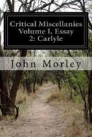Critical Miscellanies Volume I, Essay 2