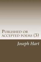 Published or Accepted Poems (3)