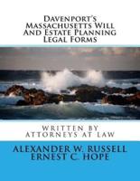Davenport's Massachusetts Will and Estate Planning Legal Forms