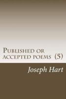 Published or Accepted Poems (5)