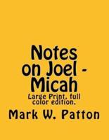 Notes on Joel - Micah