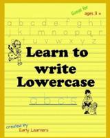 Learn to Write Lowercase