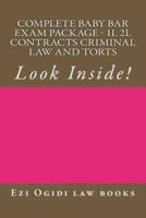 Complete Baby Bar Exam Package - 1L 2L Contracts Criminal Law and Torts