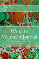 Write in Volunteer Journal