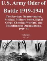 U.S. Army Oder of Battle 1919-1941 the Services