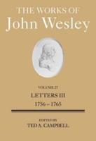 The Works of John Wesley. Volume 27 Letters