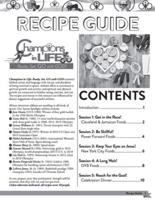 Vacation Bible School (VBS) 2020 Champions in Life Recipe Guide