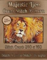 Majestic Lion Cross Stitch Pattern