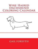 Wire Haired Dachshund Coloring Calendar