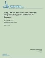 Navy Ddg-51 and Ddg-1000 Destroyer Programs