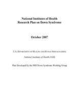 National Institutes of Health Research Plan on Down Syndrome