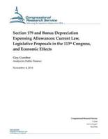 Section 179 and Bonus Depreciation Expensing Allowances