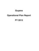 Guyana Operational Plan Report Fy 2013