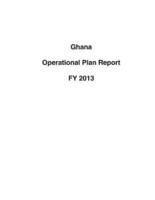 Ghana Operational Plan Report Fy 2013
