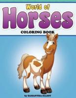 World of Horses Coloring Book